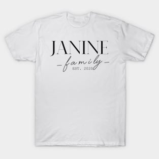 Janine Family EST. 2020, Surname, Janine T-Shirt